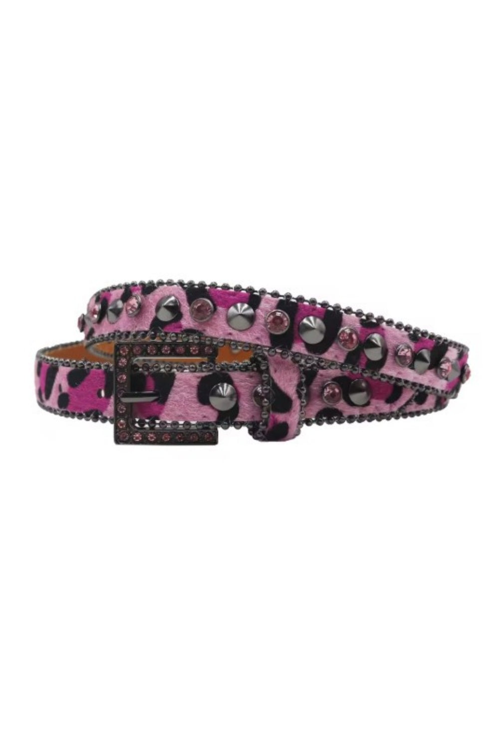 THE DOLLY BELT PINK LEOPARD