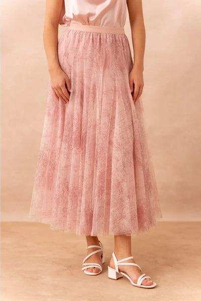 TOILE DE JOUY TULLE SKIRT PRETTY IN PINK