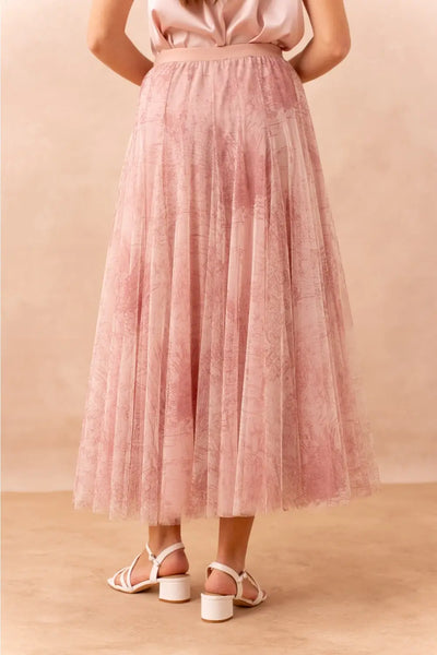 TOILE DE JOUY TULLE SKIRT PRETTY IN PINK