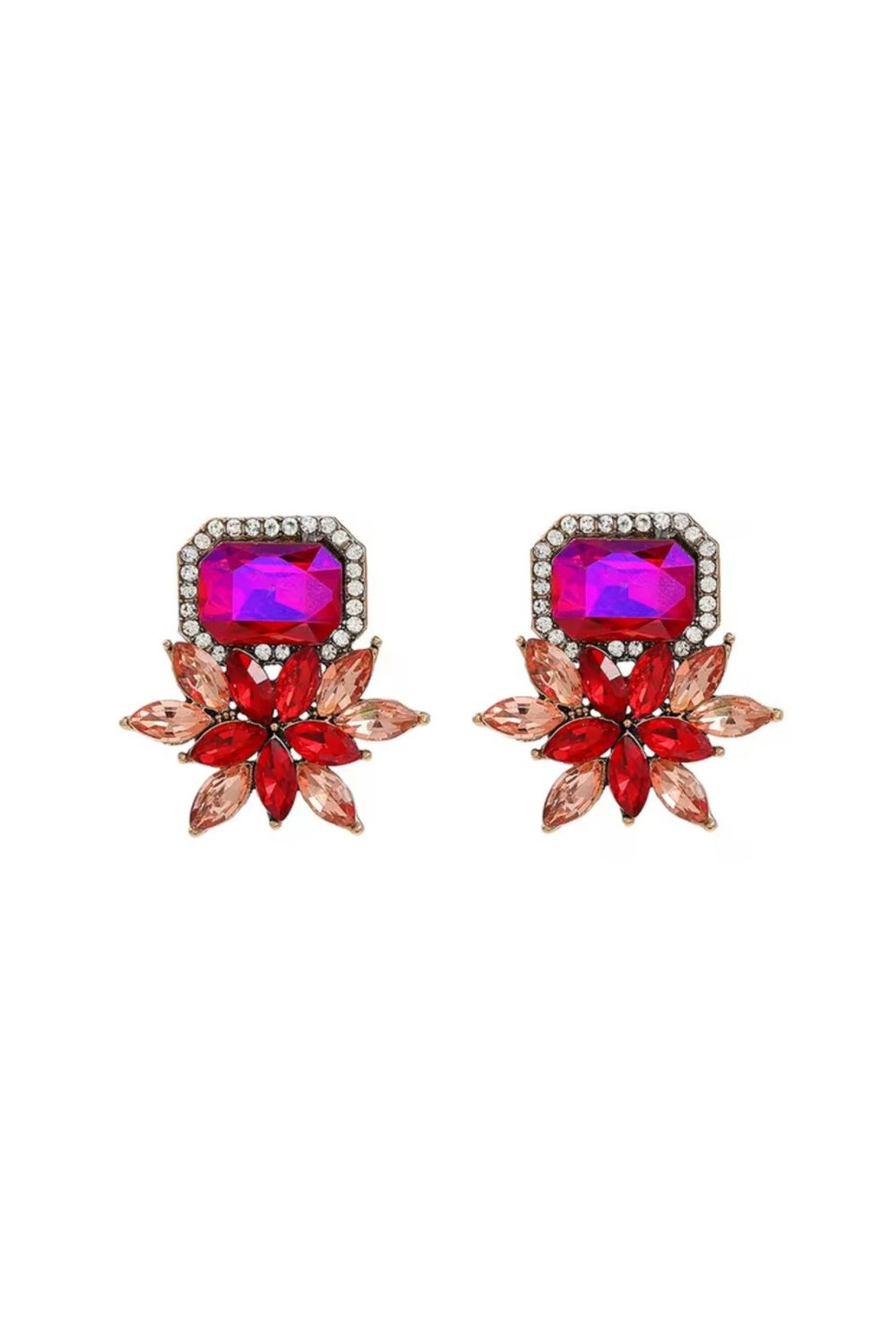 TRINITY EARRINGS PINK