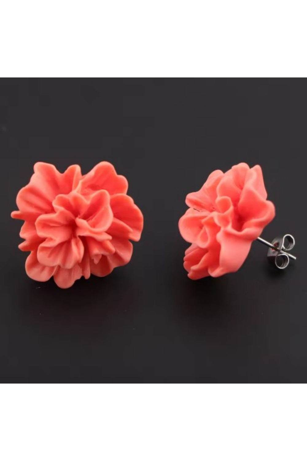 DAHLIA DAYS EARRINGS CORAL