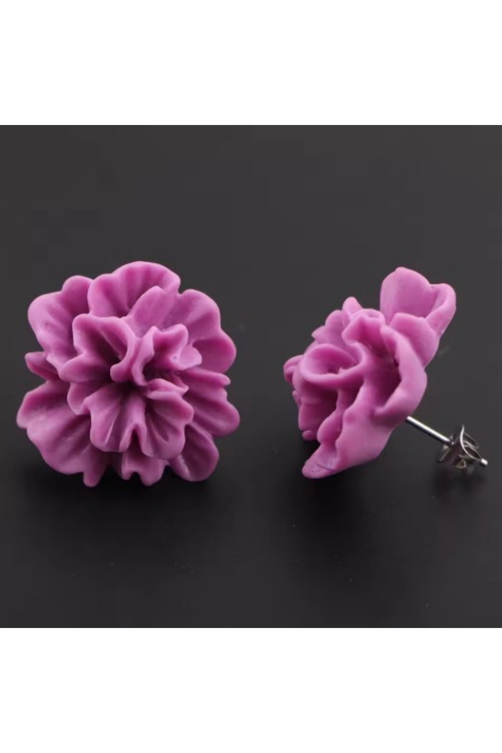 DAHLIA DAYS EARRINGS PLUM